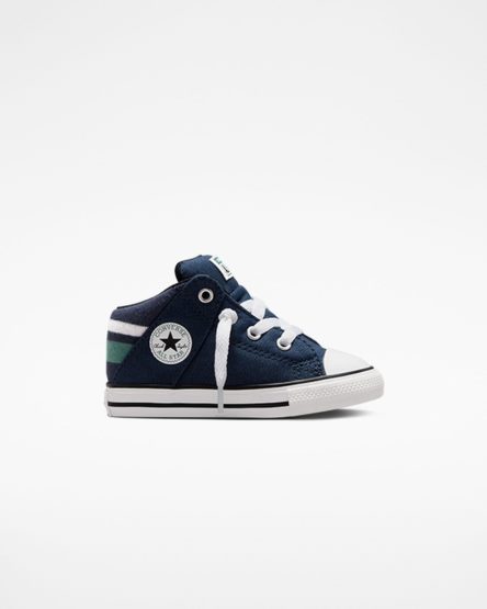 Tenisi Inalti Baieti Converse Chuck Taylor All Star Axel Varsity Bleumarin Albi | RO CLNQO073